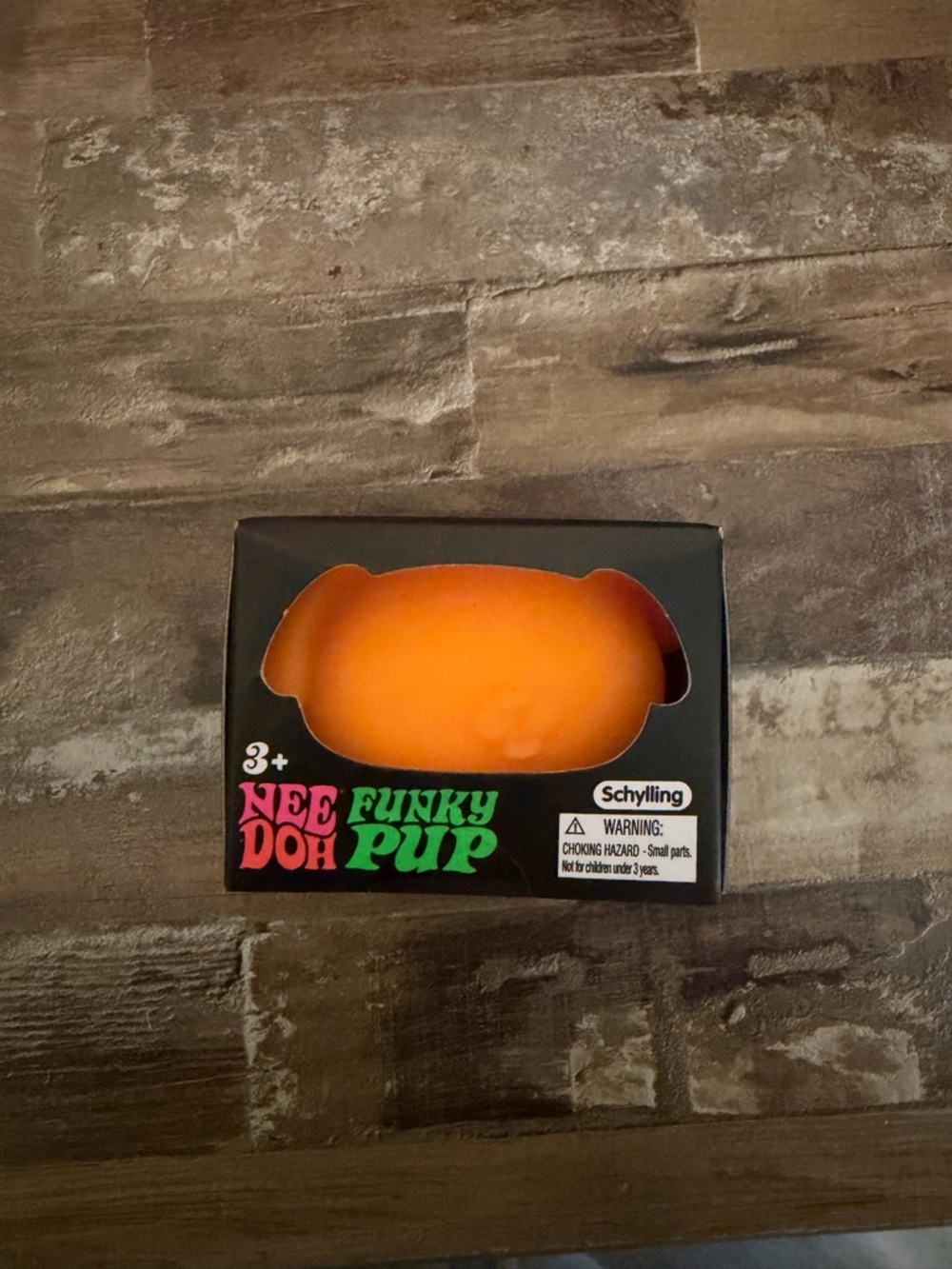 Needoh Funky Pup Orange Stress Toy